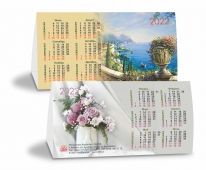 Календарь-домик настольный на 2022 год (Цветы)