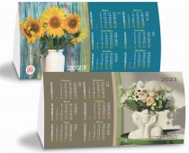 Настольный календарь-домик РК на 2023 год (Цветы)