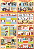 Плакаты по пожарной безопасности (комплект 8 штук), формат А3