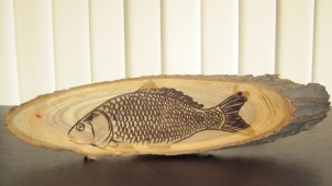 Сувенир рыба / Гравировка